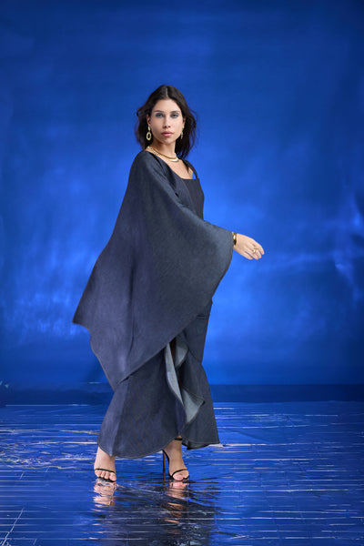 Indigo Fusion Drape Saree