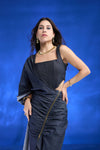 Indigo Fusion Drape Saree